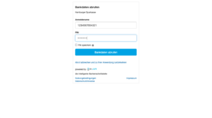 gettup - FInanzen - Kontosynchronisation - Login