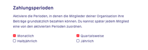 gettup - Organisation - Mitgliedschaft - Einstellung